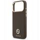 Etui Guess Grained Strass Logo MagSafe do iPhone 17 Pro Max brązowy