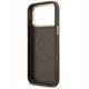 Etui Guess Grained Strass Logo MagSafe do iPhone 17 Pro Max brązowy