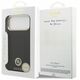 Etui Guess Grained Strass Logo MagSafe do iPhone 17 Pro Max czarny