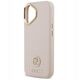 Etui Guess Grained Strass Logo MagSafe do iPhone 17 różowy