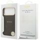 Etui Guess Peony Hot Stamp MagSafe do iPhone 17 Pro Max brązowy