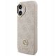 Etui Guess 4G Strass Logo & Big Strap Metal Buttons MagSafe do iPhone 17 różowy