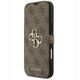 Etui Guess Book 4G Metal Logo do iPhone 17 Pro Max brązowy