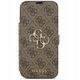 Etui Guess Book 4G Metal Logo do iPhone 17 Pro Max brązowy