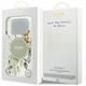 Etui Guess IML Flower & Tonal Circle MagSafe do iPhone 17 Pro zielony