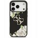 Etui Guess Grained Roses & Big 4G Logo do iPhone 17 Pro czarny