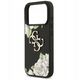 Etui Guess Grained Roses & Big 4G Logo do iPhone 17 Pro czarny