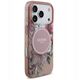 Etui Guess IML Flowers Pearl Strap MagSafe do iPhone 17 Pro różowy