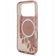Etui Guess IML Flowers Pearl Strap MagSafe do iPhone 17 Pro różowy