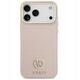 Etui Guess Grained Strass Logo MagSafe do iPhone 17 Pro Max różowy
