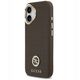 Etui Guess Grained Strass Logo MagSafe do iPhone 17 brązowy