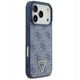 Etui Guess Leather 4G Triangle Strass MagSafe do iPhone 17 Pro niebieski