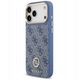Etui Guess 4G Strass Logo MagSafe do iPhone 17 Pro Max niebieski