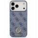 Etui Guess 4G Strass Logo MagSafe do iPhone 17 Pro Max niebieski