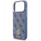 Etui Guess 4G Strass Logo MagSafe do iPhone 17 Pro Max niebieski