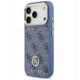 Etui Guess 4G Strass Logo MagSafe do iPhone 17 Pro niebieski