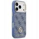 Etui Guess 4G Strass Logo MagSafe do iPhone 17 Pro niebieski