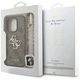 Etui Guess 4G Strap 4G Classic Logo do iPhone 16 Pro brązowy