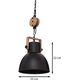 Lampa wisząca Atmosphera Nowoczesna lampa CZARNA Żyrandol Do salonu jadalni