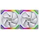 Ανεμιστήρας Lian Li SL140 Λευκό 2-pack + Hub (UF-SL140-2W)