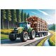 PUZZLE 100 Δασικό τρακτέρ 16493