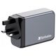 Φορτιστής Verbatim GaN 1x USB-A 3x USB-C (32205)