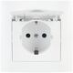 Πρίζα με καπάκι τύπου: schuko VCX LC 18 Λευκό