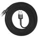 Καλώδιο USB Baseus USB-A - USB-C 2 m Μαύρο-γκρι (CATKLF-CG1)