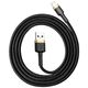 Καλώδιο USB Baseus USB-A - Lightning 1 m Μαύρο-Χρυσό (CALKLF-BV1)