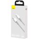 Καλώδιο USB Baseus USB-C - Lightning 1 m Λευκό (6953156231924)