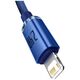 Καλώδιο USB Baseus USB-A - Lightning 1.2 m Μπλε (BSU3027BLU)