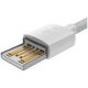 Καλώδιο USB Baseus 2x USB-A - Lightning 1.5 m Λευκό (6953156230316)