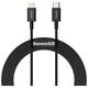 Καλώδιο USB Baseus USB-C - Lightning 2 m Μαύρο (BSU2663BLK)