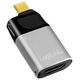 LOGILINK CUA0203 Προσαρμογέας USB τύπου C C/M σε HDMI-A+USB-C 4K PD αλουμίνιο μαύρο/γκρι