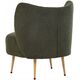 Πολυθρόνα OTSBY II με μαξιλάρι Boucle Σκούρο Πράσινο Lumarko!