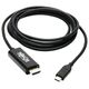 Καλώδιο Eaton Tripp Lite USB C σε HDMI Adapter Cable USB 3.1 Gen 1 4K M/M USB-C Μαύρο 6ft - Καλώδιο Βίντεο / Ήχου - 24 pin USB-C αρσενικό αναστρέψιμο σε HDMI αρσενικό - 1.8 m - Μαύρο - Υποστήριξη 4K
