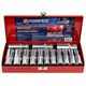 Forsage Σετ βαθιών καρυδιών 1/2" 14 τεμ. (11-30mm) (6-γωνικά)