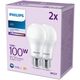 Λάμπα Signify Philips LED κλασική 100W E27 Ψυχρό λευκό 1521lm ματ 2 τεμ P