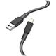 Καλώδιο USB Partner Tele.com USB-A - Lightning Μαύρο