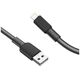 Καλώδιο USB Partner Tele.com USB-A - Lightning Μαύρο