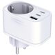 Προσαρμογέας δικτύου 3MK Hyper Comfort Charger 30W 1xUSB-A 2xUSB-C 1xSchuko PD QC3.0 λευκός
