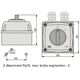 Διακόπτης καμερών 0-1 3P 16A IP44 Łuk E16-13 σε περίβλημα (951611)