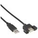 Καλώδιο USB InLine USB-A - USB-A 0.6 m Μαύρο (33440E)