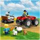 City Κόκκινο τρακτέρ με ρυμουλκούμενο και πρόβατο (60461)
