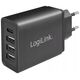 LogiLink PA0221 προσαρμογέας υποδοχής USB (3 x USB-A, 1 x USB-C) 27 W για smartphones/tablets/e-books κ.λπ. προστασία από υπερφόρτωση, υπερθέρμανση