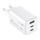 Φορτιστής MediaRange MRMA116-2 για φορητές συσκευές Smartphone, Tablet Λευκός Εναλλασσόμενο ρεύμα Γρήγορη φόρτιση Εσωτερική