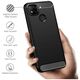 Techsuit Husa pentru Xiaomi Redmi 9C / Redmi 9C NFC - Techsuit Carbon Silicone - Black 5949419059788 έως 12 άτοκες Δόσεις