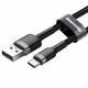 Baseus Cablu de Date USB Type-C, 2A, 2m - Baseus Cafule (CATKLF-CG1) - Gray Black 6953156278233 έως 12 άτοκες Δόσεις
