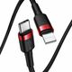 Baseus - Cafule Cable Type-C to iPhone PD 18W 1m - Red Black 6953156297456 έως 12 άτοκες Δόσεις