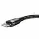 Baseus - Cafule Cable Usb Lightning 2.4A 0.5M - Gray Black 6953156274938 έως 12 άτοκες Δόσεις